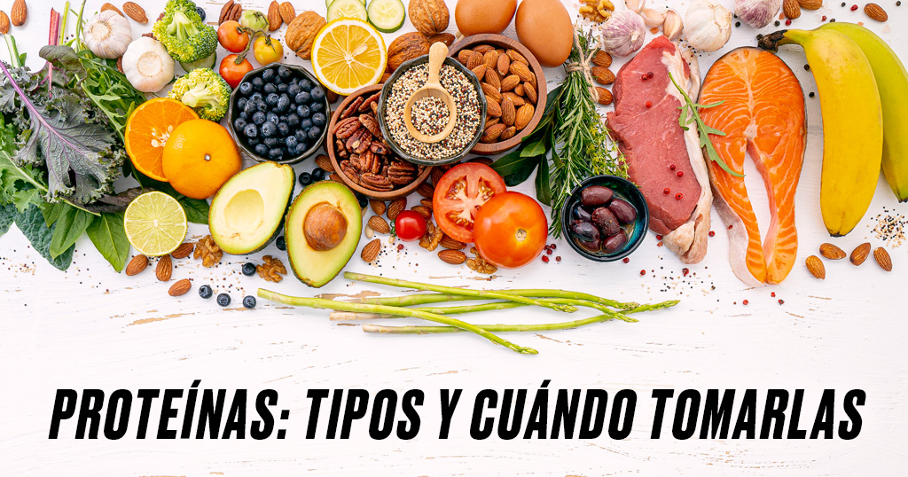 PROTEÍNAS: TIPOS Y CUÁNDO TOMARLAS